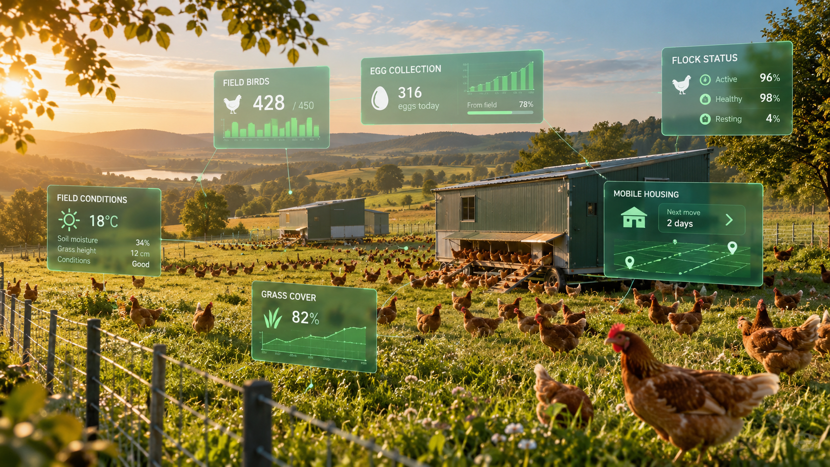 EggFlow poultry farm mobile homepage banner